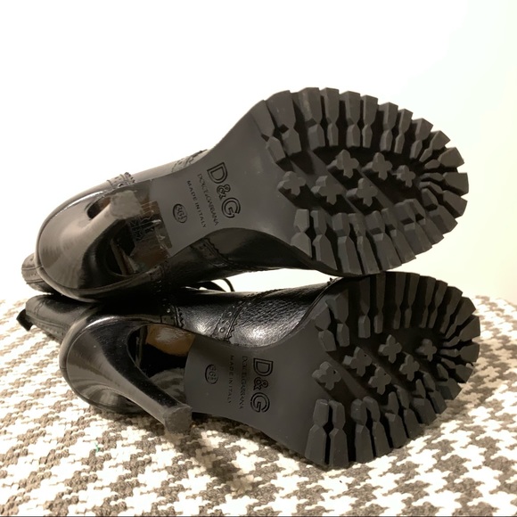 Like new D&G lug sole brogue lace up boot 6.5 - Picture 6 of 7